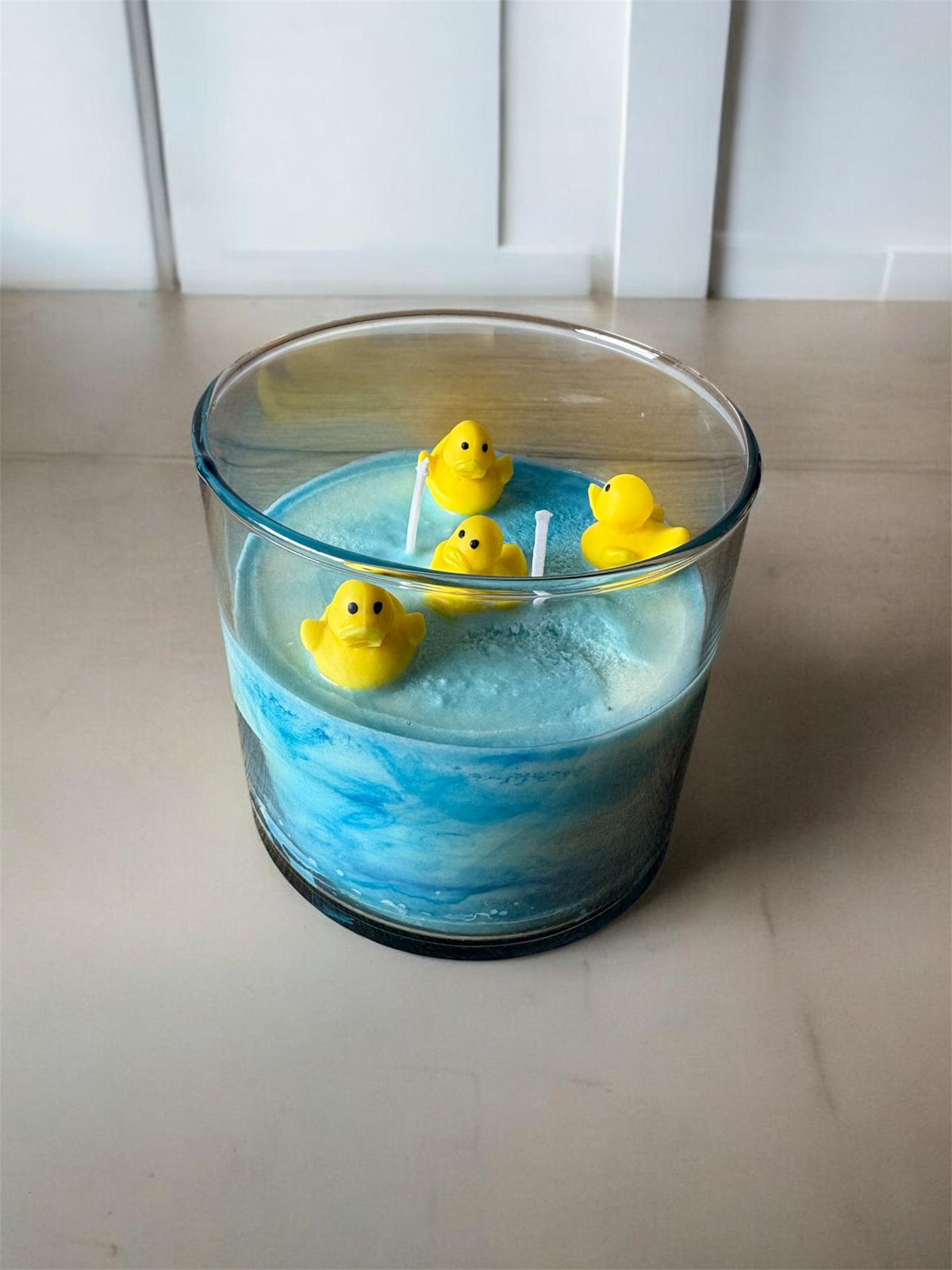 Patos al estanque